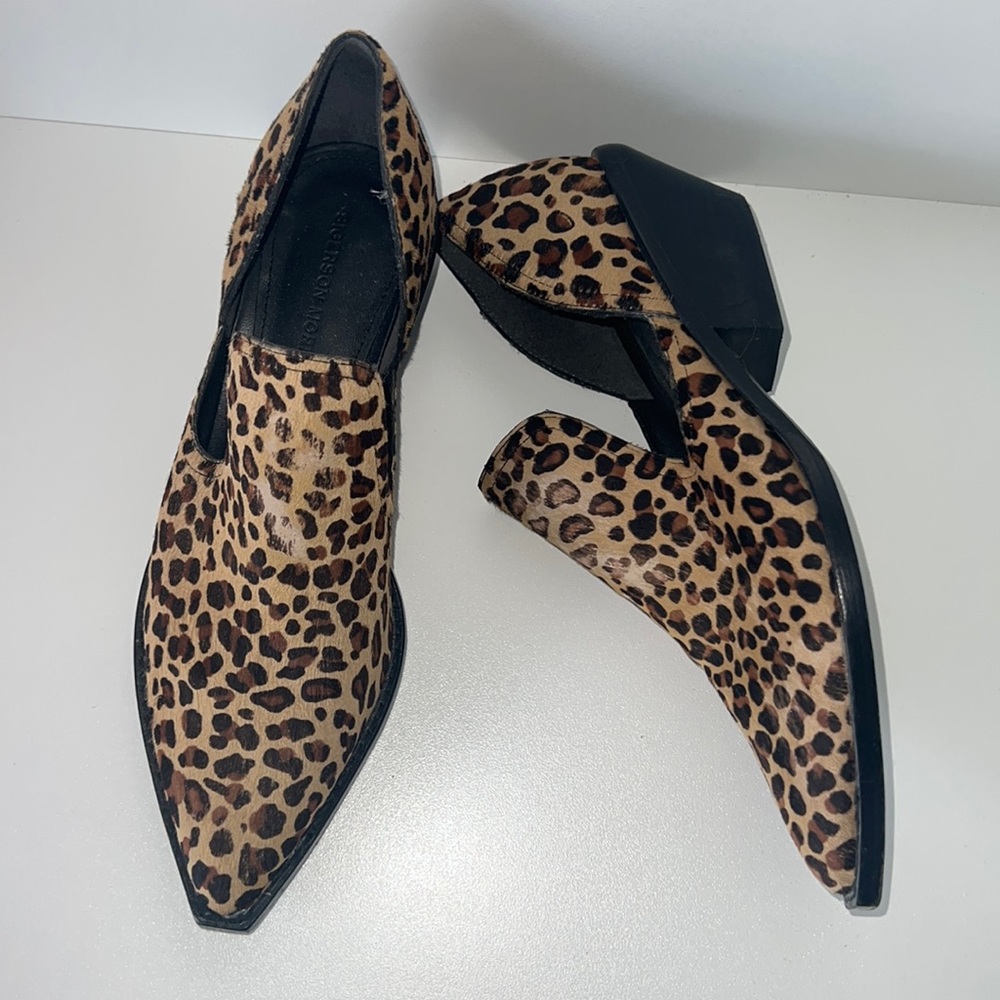 Sigerson Morrison leopard pony shoe bootie